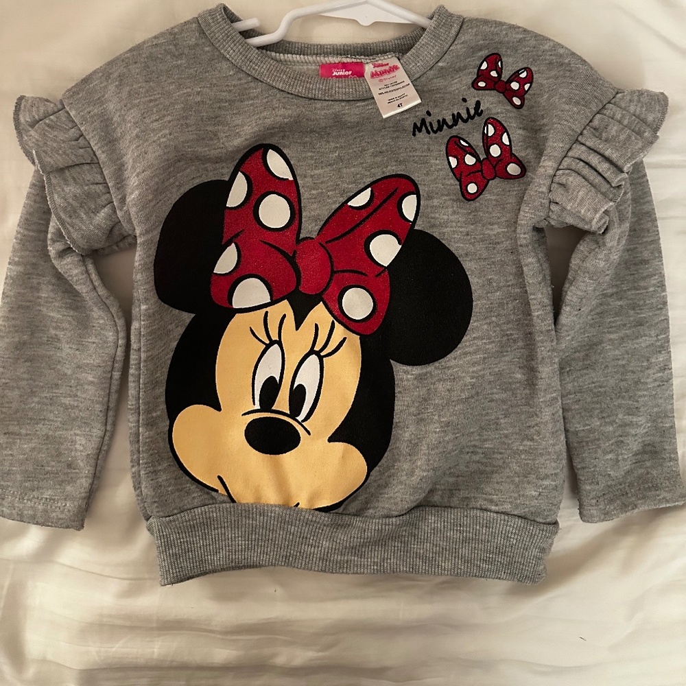 VGUC Minnie Mouse Sweatshirt - size 4T